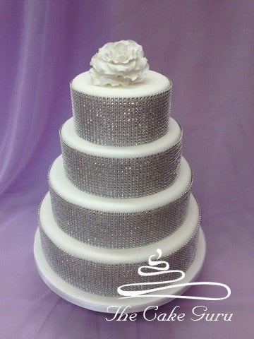 Diamante Sparkle Wedding Cake
