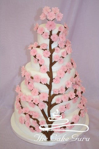 Cherry Blossom Wedding Cake
