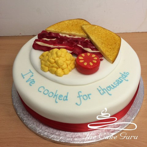 Breakfast Plate Cake