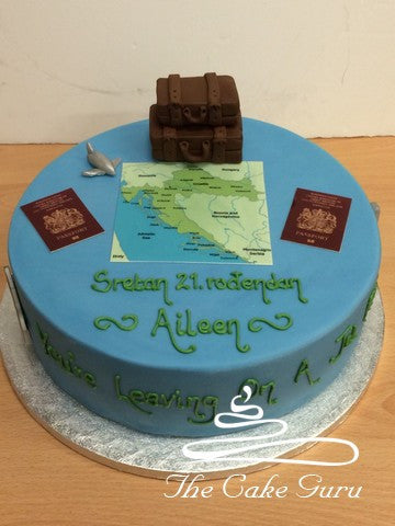 Leaving on a Jet Plane Cake