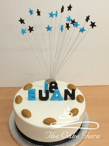 3D Name Rugby Fan Cake