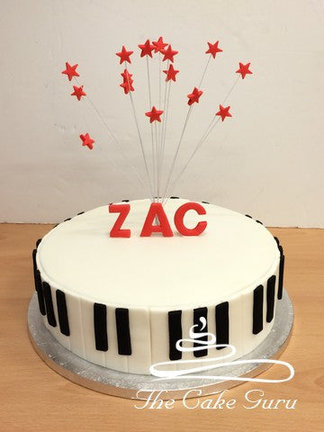 Piano Keys Birthday Cake