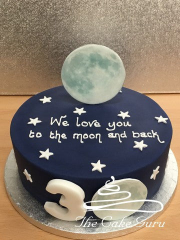 Love You To The Moon and Back Cake