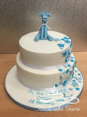 Baby Giraffe Christening Cake