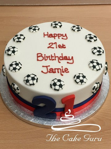 Footballs Birthday Cake