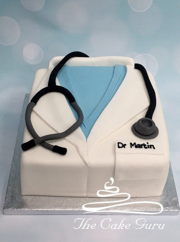 Doctor's Lab Coat Cake