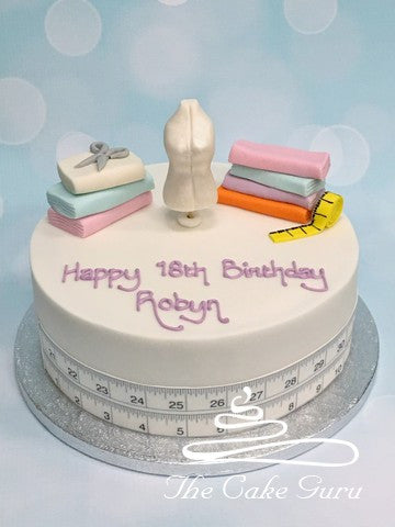 Dressmaker's Birthday Cake