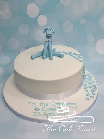 Baby Giraffe Christening Cake