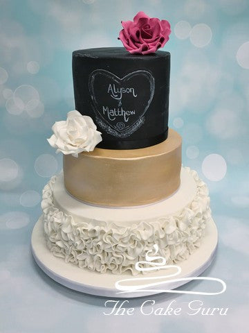 Chalkboard Wedding Cake