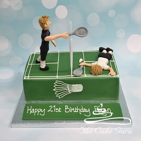 Badminton Players Birthday Cake