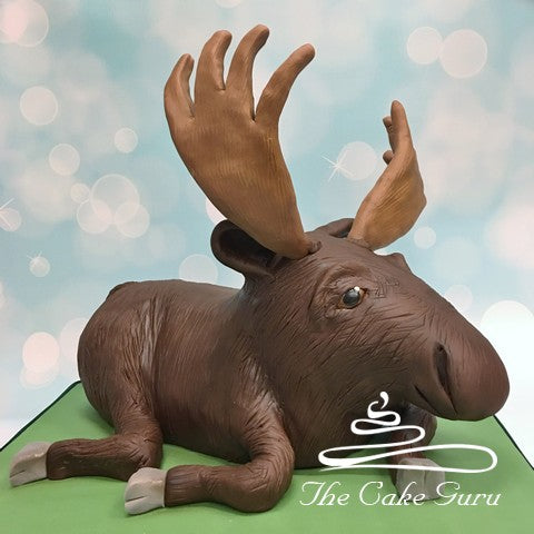 Carved Moose Cake