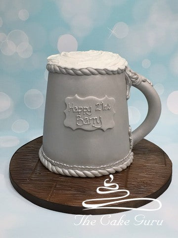 Beer Tankard 21st Birthday Cake