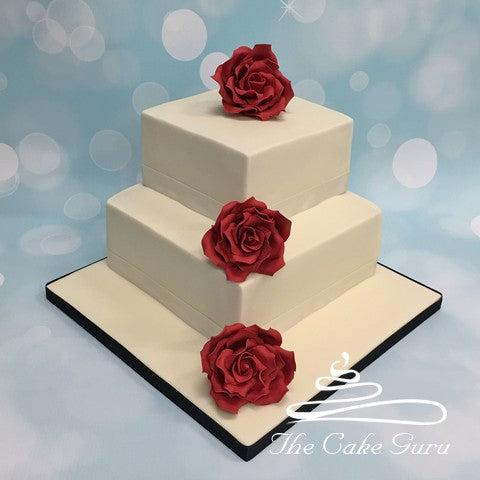 Offset Square Wedding Cake