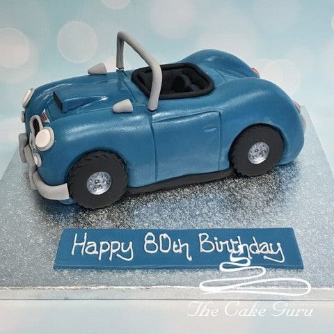 Carved Austin Healey Birthday Cake