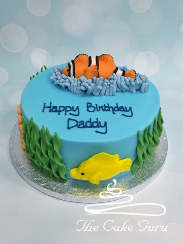 Tropical Fish Birthday Cake