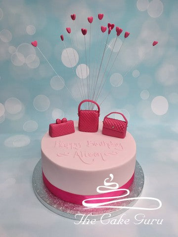 Textured Handbags Birthday Cake