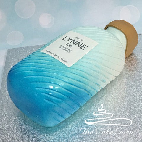 Harris Gin Bottle Style Birthday Cake