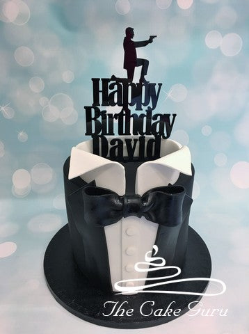 Tuxedo Birthday Cake