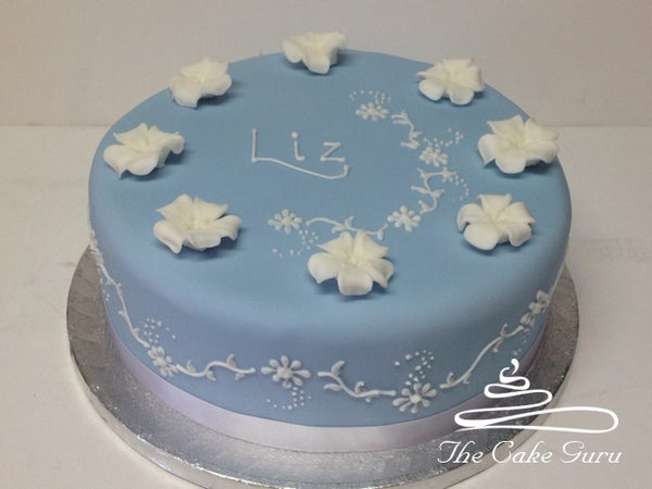 Wedgewood Blue Birthday Cake