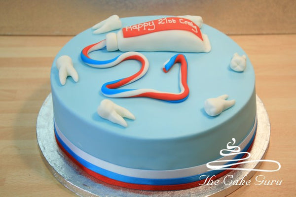 Toothpaste Birthday Cake