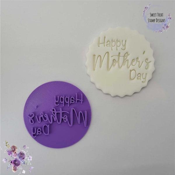 Happy Mothers Day Fondant Stamp