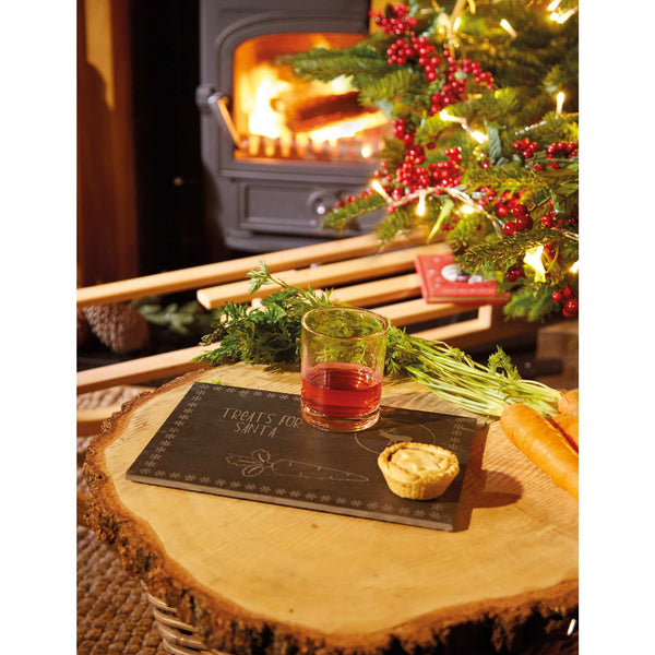 Treats For Santa Platter & Glass Set