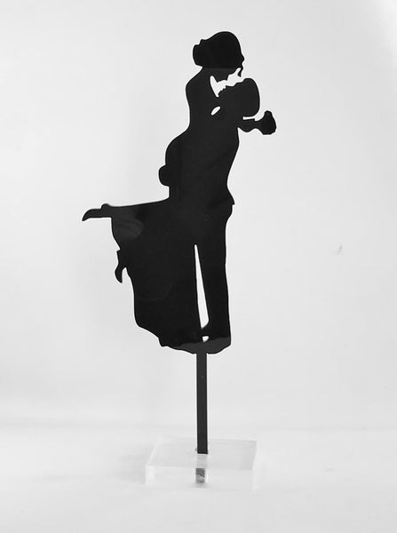 Groom Lifting Bride Wedding Cake Topper