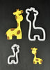 FMM Mummy and Baby Giraffe Cutter Set