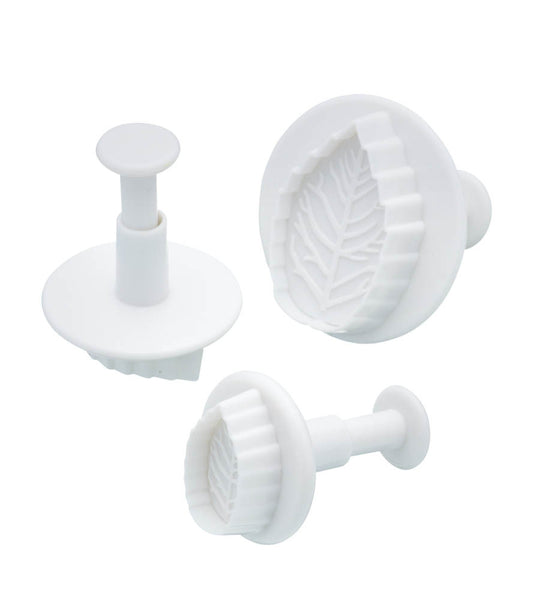 Set of 3 Leaf Fondant Plunger Cutters