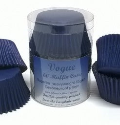 Navy Blue Muffin Cases