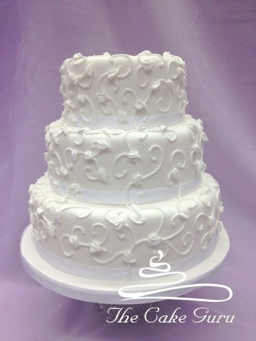 Textured Piping Wedding Cake