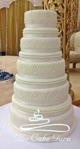 Detailed Royal Icing Wedding Cake
