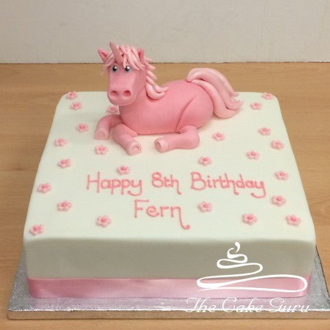 Pink Unicorn Birthday Cake