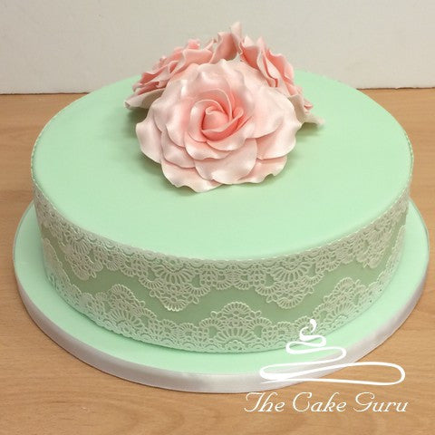 Mint Lace Cake