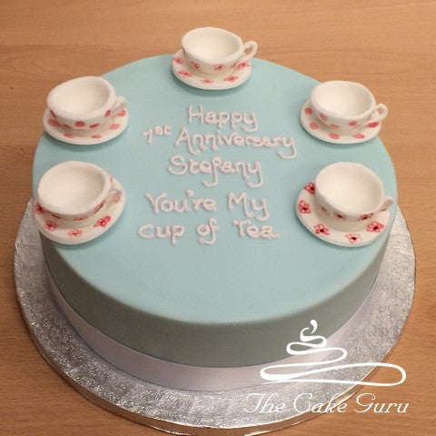 Teacups Anniversary Cake