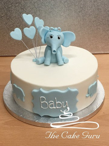 Baby Elephant Baby Shower Cake
