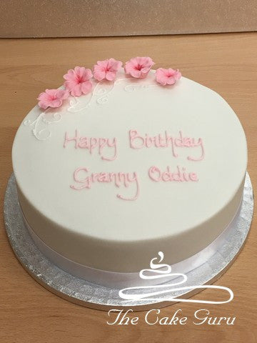 Pastel Blossoms Birthday Cake