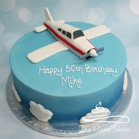 Piper Warrior Aircraft Birthday Cake