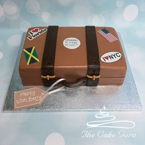 Suitcase Birthday Cake