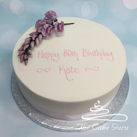 Wisteria Spray Birthday Cake