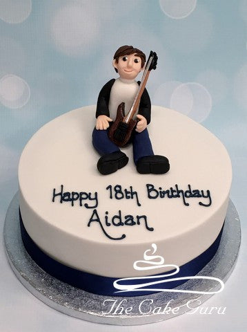 Guitar Player Birthday Cake