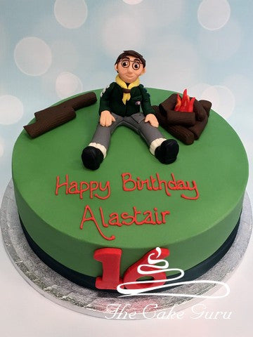 Scout Campfire Cake