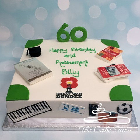 Joint Birthday and Retirement Cake