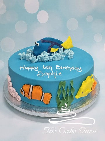 Blue Tang Tropical Fish Cake