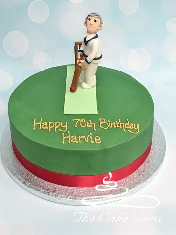 Cricketer Birthday Cake