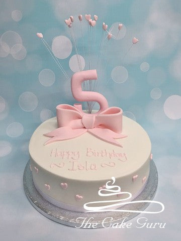 3D Number 5 Birthday Cake