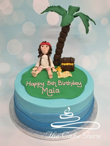 Girl Pirate Birthday cake