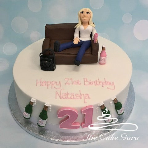 Girls 21st Birthday Cake