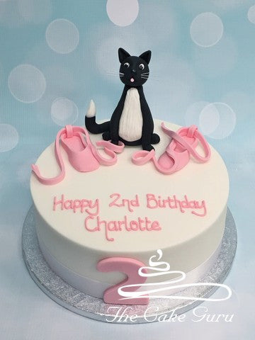 Ballet Shoes and Pussy Cat Birthday Cake