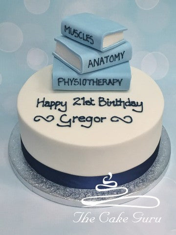 Physiotherapy Books Birthday Cake